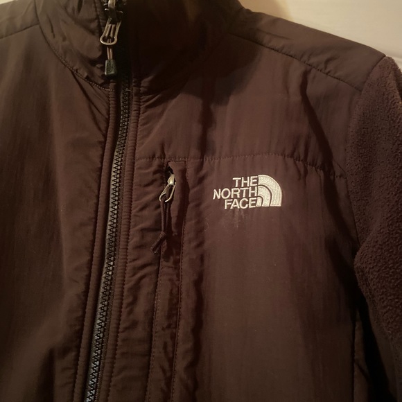 Woman fleece jacket dark brown - Picture 4 of 8